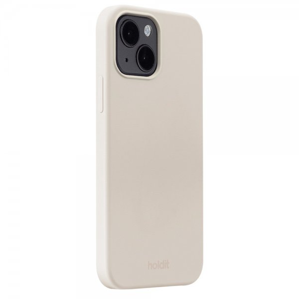 holdit iPhone 15 Cover Silikone Light Beige