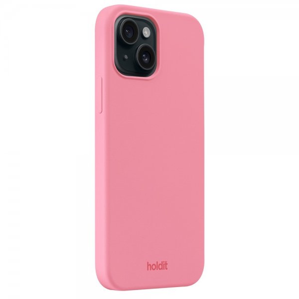 holdit iPhone 15 Cover Silikone Rouge Pink