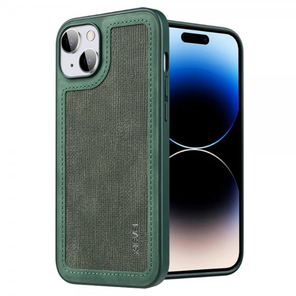 X-Level iPhone 15 Cover Patchwork Grøn