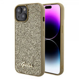 Guess iPhone 15 Cover Square Mirror Guld