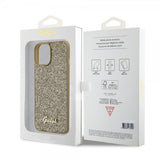 Guess iPhone 15 Cover Square Mirror Guld