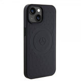 Mercedes Benz iPhone 15 Cover Stjernemønster MagSafe Sort