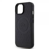 Mercedes Benz iPhone 15 Cover Stjernemønster MagSafe Sort