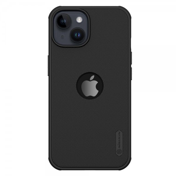Nillkin iPhone 15 Cover Super Frosted Shield Pro Logo Hole Sort