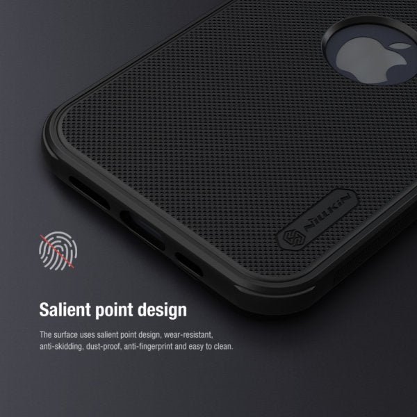 Nillkin iPhone 15 Cover Super Frosted Shield Pro Logo Hole Sort