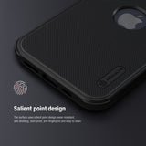 Nillkin iPhone 15 Cover Super Frosted Shield Pro Logo Hole Sort