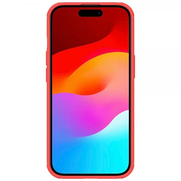 Nillkin iPhone 15 Cover Super Frosted Shield Pro Rød