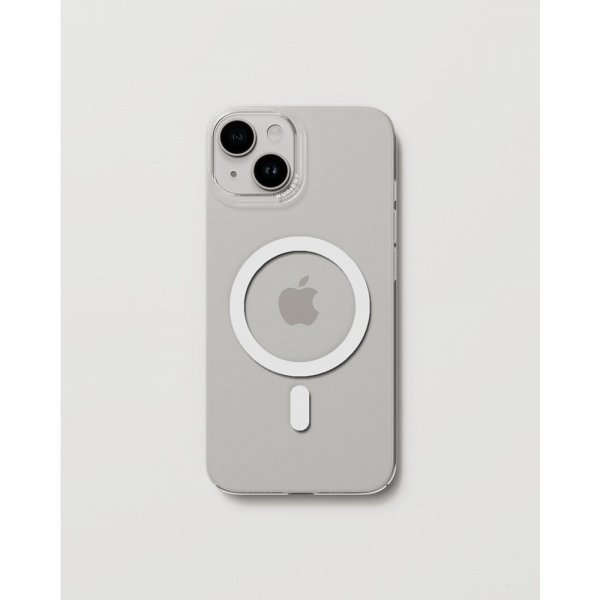 Nudient iPhone 15 Cover Thin Case MagSafe Transparent