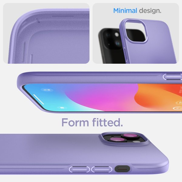 Spigen iPhone 15 Cover Thin Fit Iris Purple