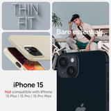 Spigen iPhone 15 Cover Thin Fit Mute Beige