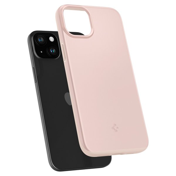 Spigen iPhone 15 Cover Thin Fit Pink Sand
