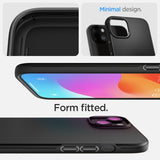 Spigen iPhone 15 Cover Thin Fit Sort