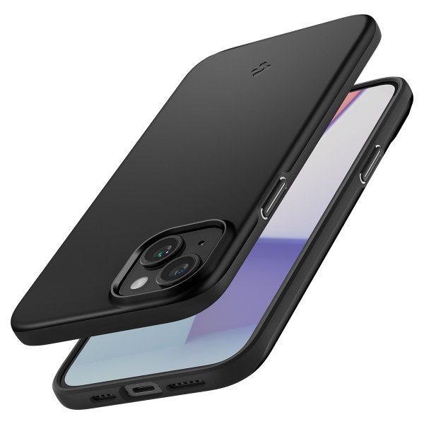 Spigen iPhone 15 Cover Thin Fit Sort