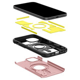 Spigen iPhone 15 Cover Tough Armor MagFit Rose Gold