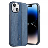 X-Level iPhone 15 Cover Stoftekstur Blå