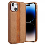 X-Level iPhone 15 Cover Stoftekstur Brun