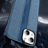 X-Level iPhone 15 Cover Stoftekstur Sort
