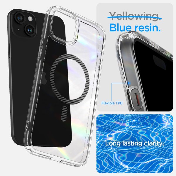 Spigen iPhone 15 Cover Ultra Hybrid MagFit Carbon Fiber
