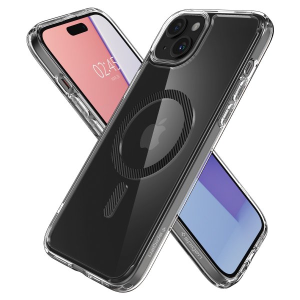 Spigen iPhone 15 Cover Ultra Hybrid MagFit Carbon Fiber