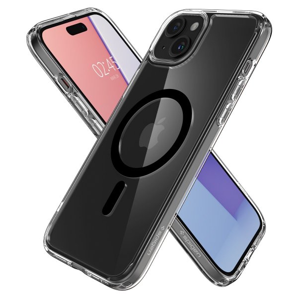 Spigen iPhone 15 Cover Ultra Hybrid MagFit Sort