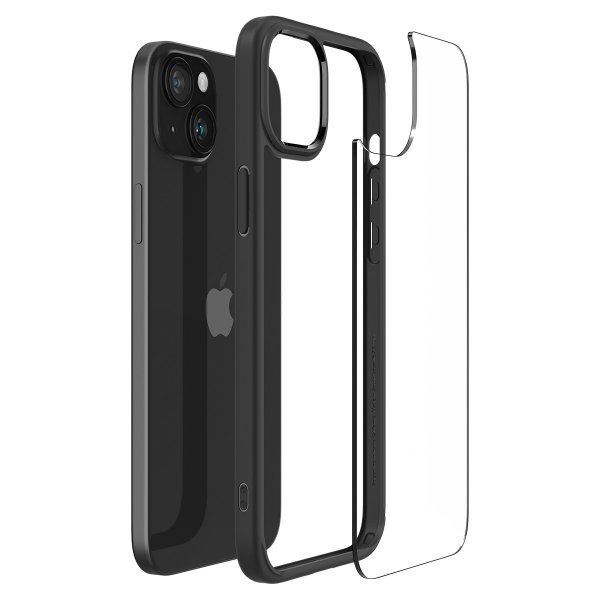Spigen iPhone 15 Cover Ultra Hybrid Matte Matt Sort