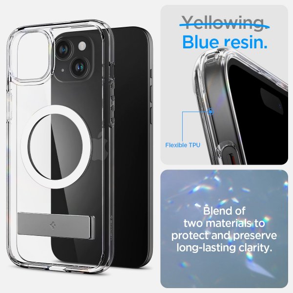 Spigen iPhone 15 Cover Ultra Hybrid S MagFit Crystal Clear