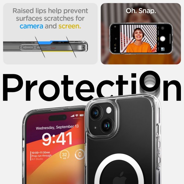 Spigen iPhone 15 Cover Ultra Hybrid S MagFit Crystal Clear