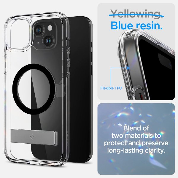 Spigen iPhone 15 Cover Ultra Hybrid S MagFit Sort