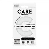 CARE by PanzerGlass iPhone 15 Cover Urban Combat MagSafe Hvid