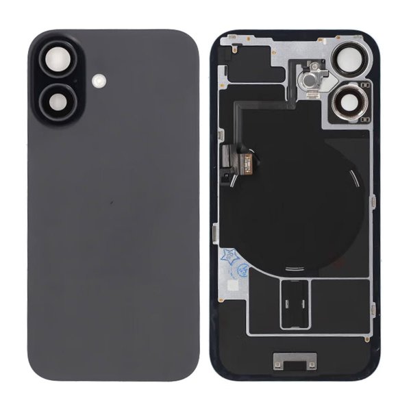 iPhone 16 Bagside Glas - Sort