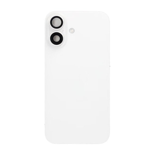 iPhone 16 Bagside Glas - Hvid