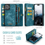 CaseMe iPhone 16 Etui 008 Series Aftageligt Cover Blå