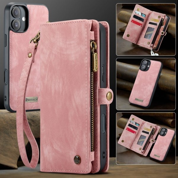 CaseMe iPhone 16 Cover 008 Series Aftageligt cover Rosa