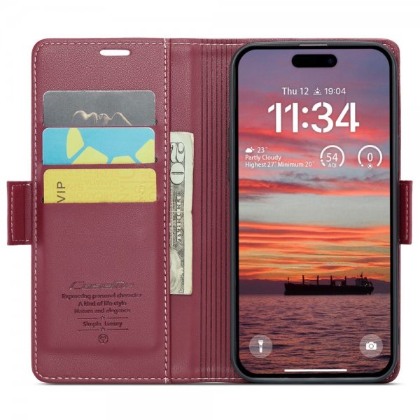 CaseMe iPhone 16 Etui 023 Series Rød