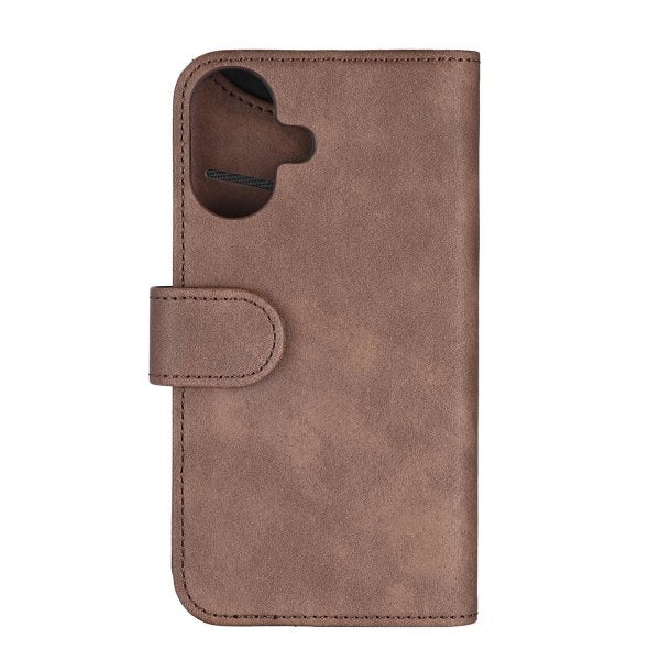 Gear iPhone 16 Cover 3 Kortlommer Brun