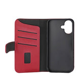 Gear iPhone 16 Cover 3 Kortlommer Rød
