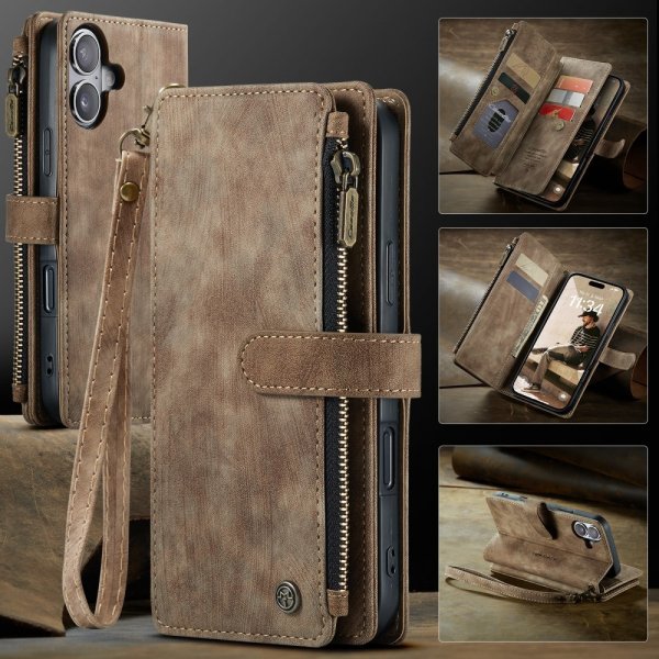 CaseMe iPhone 16 Cover C30 Series Brun