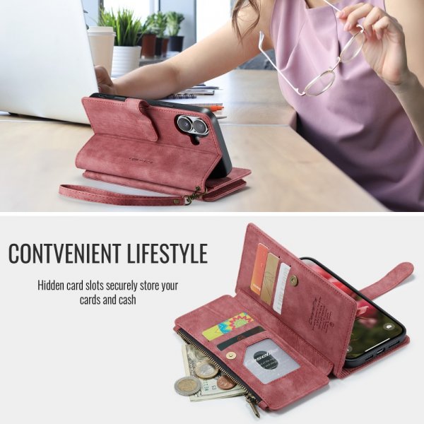 CaseMe iPhone 16 Cover C30 Series Rød