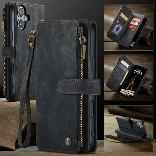 CaseMe iPhone 16 Etui C30 Series Sort