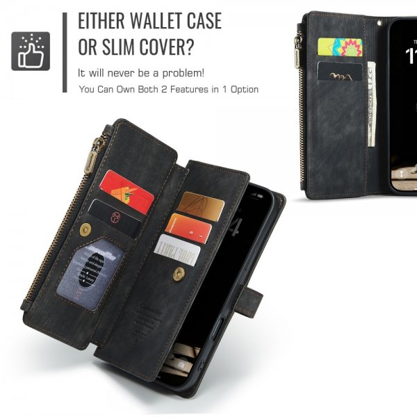 CaseMe iPhone 16 Etui C30 Series Sort