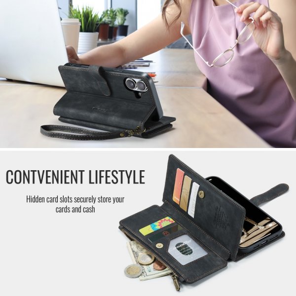 CaseMe iPhone 16 Etui C30 Series Sort