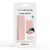 Vivanco iPhone 16 Etui Classic Wallet Rosaguld