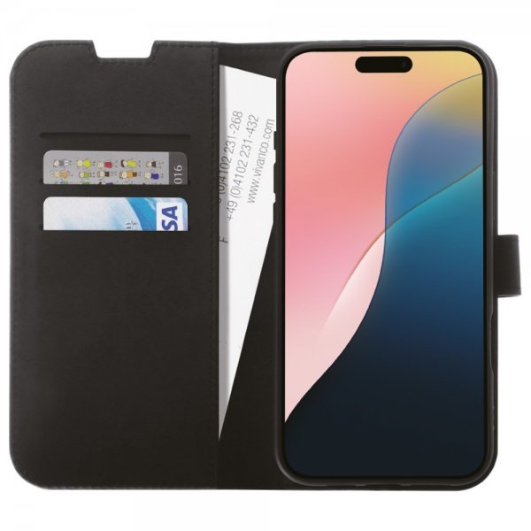 Vivanco iPhone 16 Etui Classic Wallet Sort