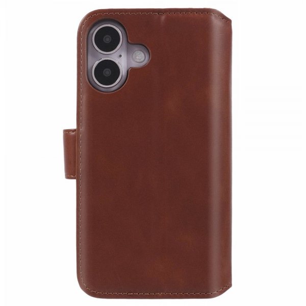 Nordic Covers iPhone 16 Cover Essential Leather Maple Brown