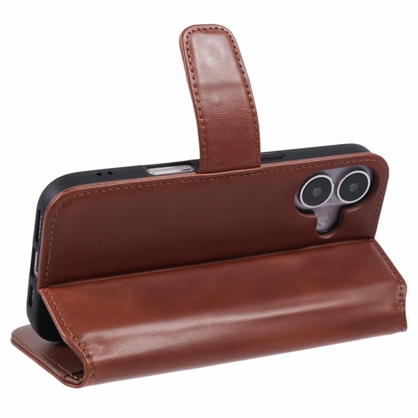 Nordic Covers iPhone 16 Cover Essential Leather Maple Brown