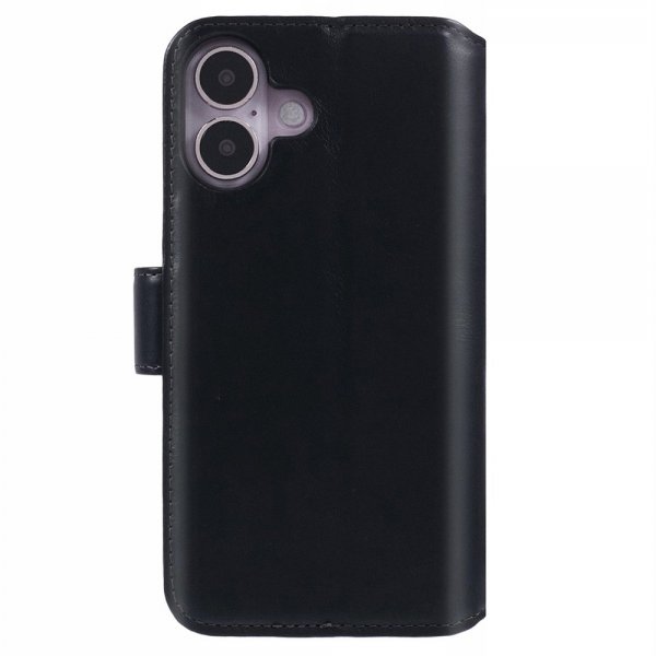 Nordic Covers iPhone 16 Cover Essential Leather Raven Black