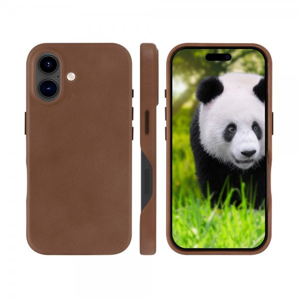 dbramante1928 iPhone 16 Cover Lynge MagSafe Dark Tan