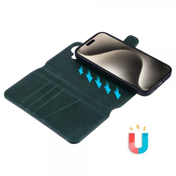 Nordic Covers iPhone 16 Cover MagLeather Juniper Green