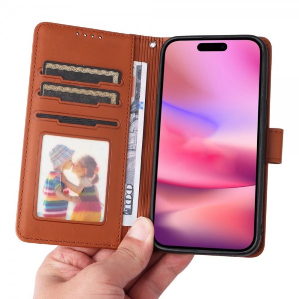 Betopnice iPhone 16 Cover med Aftageligt Cover 005 Brun