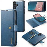 Dg.Ming iPhone 16 Cover med Aftageligt Cover Blå